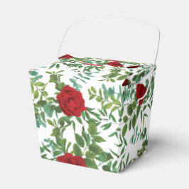 Hochzeit von Roten Peony & Rose Geschenkschachtel