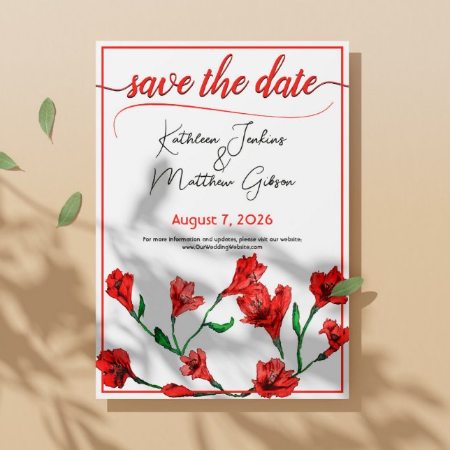 Hochzeit von Roter Flora Save The Date (Von Creator hochgeladen)
