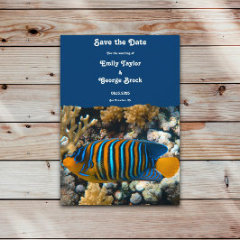 Hochzeit von Seefischöfen Nautical Coastal Beach Save The Date