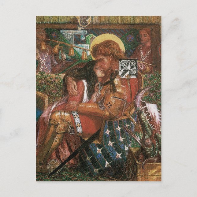 Hochzeit von St. George, Prinzessin Sabra von Ross Postkarte (Vorderseite)