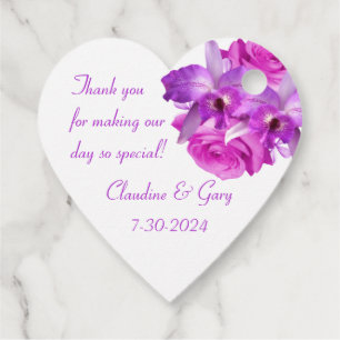 Hochzeit von Trauzeugen usw. Gift Favor Tags Geschenkanhänger