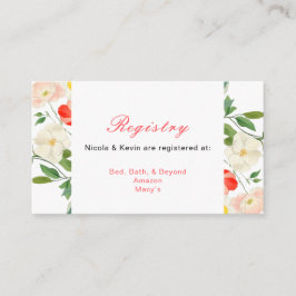 Hochzeit von Tulips und Daffodils Begleitkarte