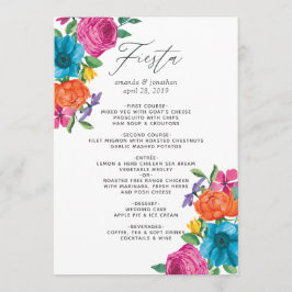 Hochzeit von Wasserfarbe Menükarte