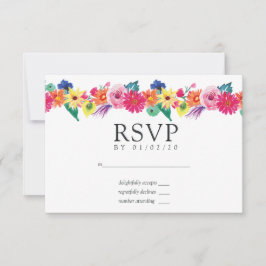 Hochzeit von Wasserfarbe RSVP Karte
