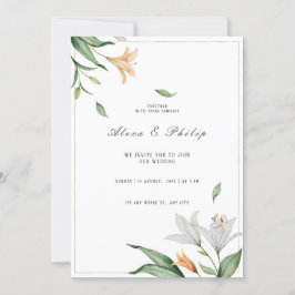 Hochzeit von Wasserfarben Einladung