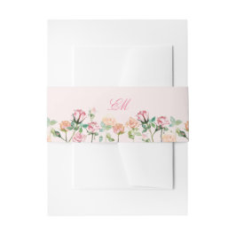 Hochzeit von Wasserfarben Einladungsbanderole