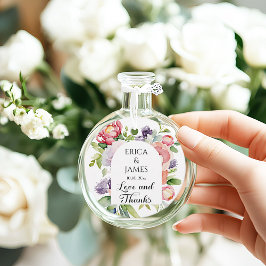 Hochzeit von Wasserfarben Geschenkanhänger