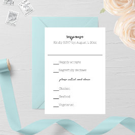 Hochzeit von Wasserfarben-Seepferd RSVP Karte
