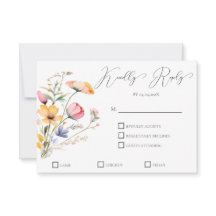 Hochzeit von Wasserfarben-Wildblumen