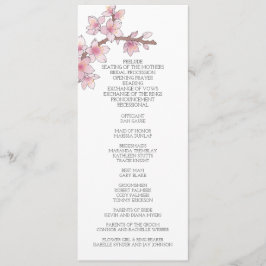 Hochzeit von Watercolor Cherry Programm