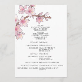 Hochzeit von Watercolor Cherry Programm