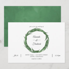 Hochzeit von Watercolor Wald Einladung