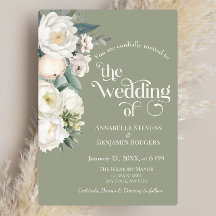Hochzeit von Weiß und Grün