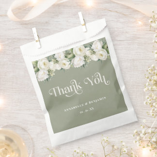 Hochzeit von Weiß und Grün Geschenktütchen