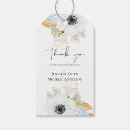Hochzeit von weißer Goldblume Geschenkanhänger