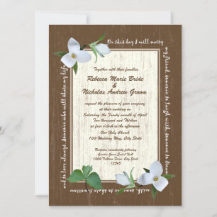 Hochzeit von Woodland Trillium Einladung