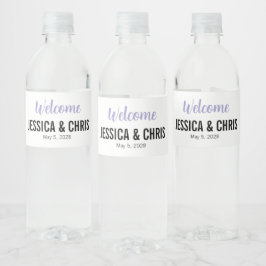 Hochzeit Wasserflasche Etikett 100