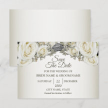 Hochzeit Weiß Floral Grünzeug Beige Elegant Modern