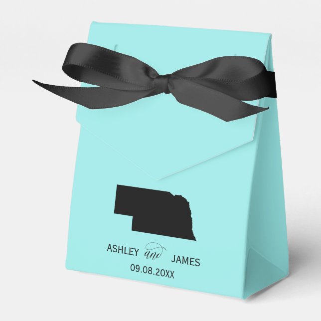 Hochzeit Willkommen bei Nebraska Gefallen Box Staa Geschenkschachtel (Vorderseite)