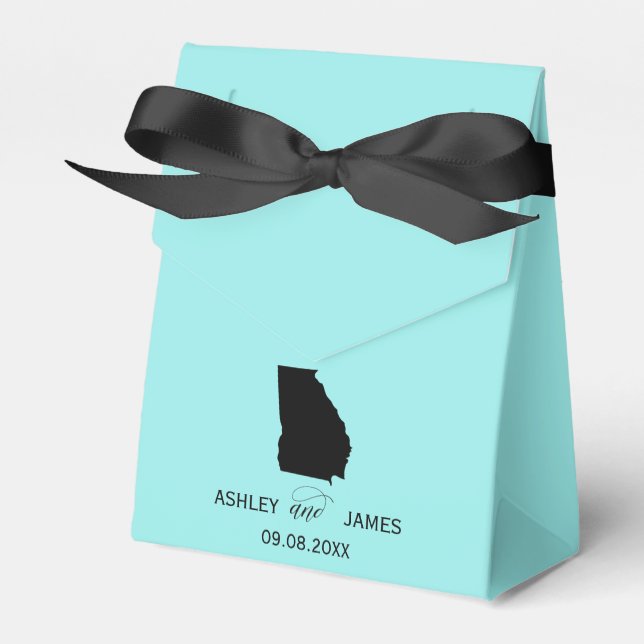 Hochzeit Willkommen in Georgia Gefälligkeit Box St Geschenkschachtel (Vorderseite)