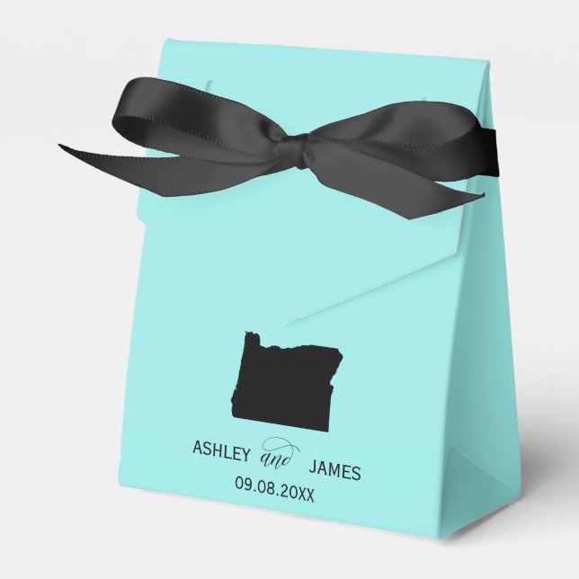 Hochzeit Willkommen in Oregon Gefallen Box, Staat  Geschenkschachtel (Vorderseite)