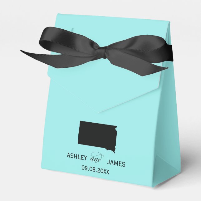 Hochzeit Willkommen in South Dakota Gefallen Box,  Geschenkschachtel (Vorderseite)