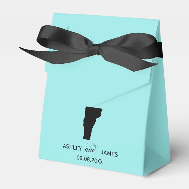 Hochzeit Willkommen in Vermont Gefallen Box, Karte Geschenkschachtel (Vorderseite)