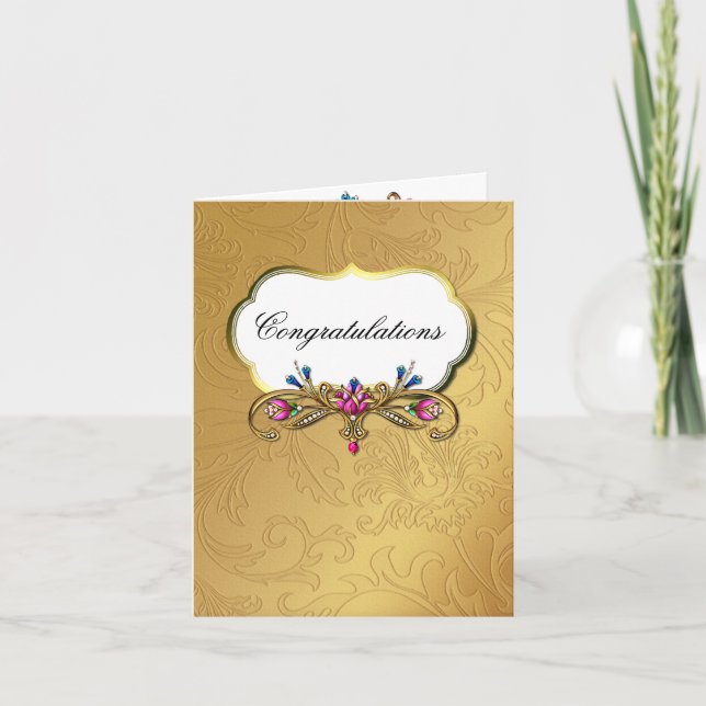 Hochzeit wünscht Grußkarte Karte (Vorderseite)