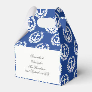 Hochzeit zum Thema Blauer Anker Geschenkschachtel
