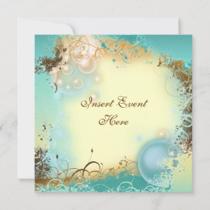 Hochzeit zum Thema Strand - elegantes Party Einladung