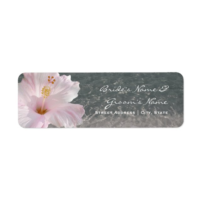 Hochzeitadresse - Tropischer Strand Ziel (Vorne)