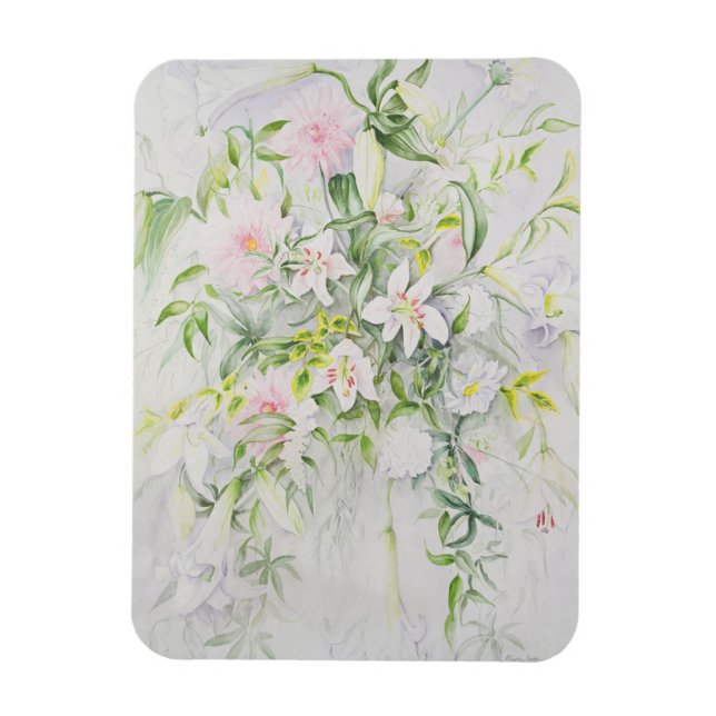 Hochzeitblumen für Louisa und Robert Magnet (Vertikal)