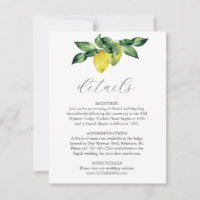 Hochzeitdetails - Einschließungskarte Wasserfarben