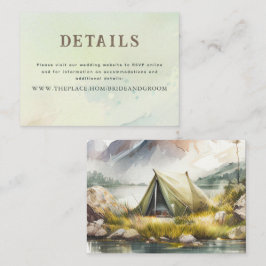 Hochzeitdetails Klein Begleitkarte