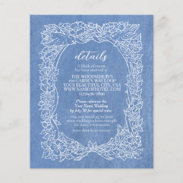 Hochzeitdetails Lichtblauer Vogelgrenzschutz der W Flyer