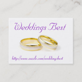 Hochzeiten am besten visitenkarte