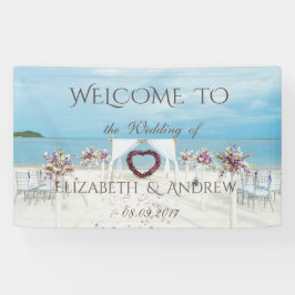Hochzeiten am Strand , Blume , Hochzeitsbanner am  Banner