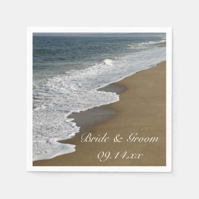 Hochzeiten am Strand und am Meer Serviette (Vorderseite)