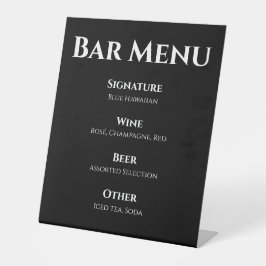 Hochzeiten-Bar Sockelschild