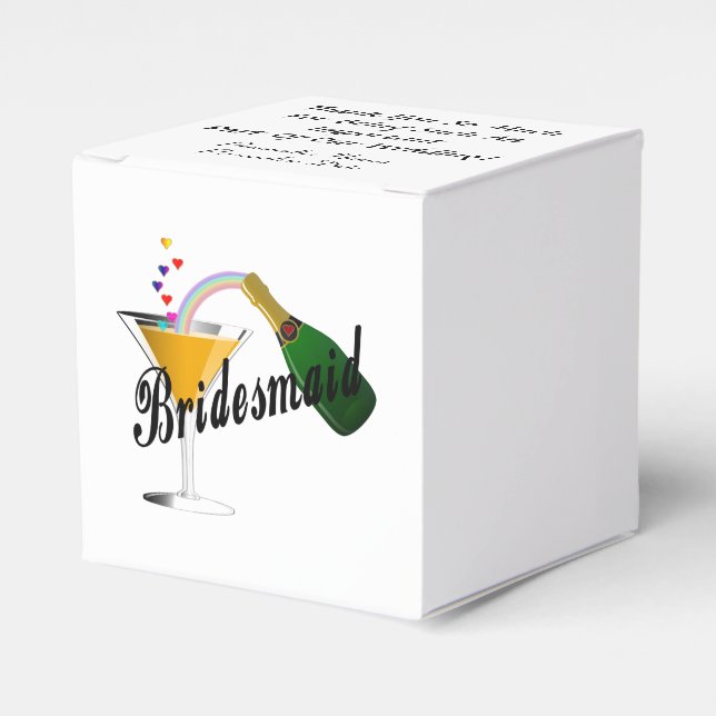 Hochzeiten Bridesmaids Gefälligkeitsbox Geschenkschachtel (Vorderseite)