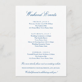 Hochzeiten der Newport Collection Begleitkarte