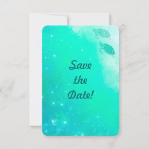 Hochzeiten des modernen Ozeans Mystische Meeressch Save The Date