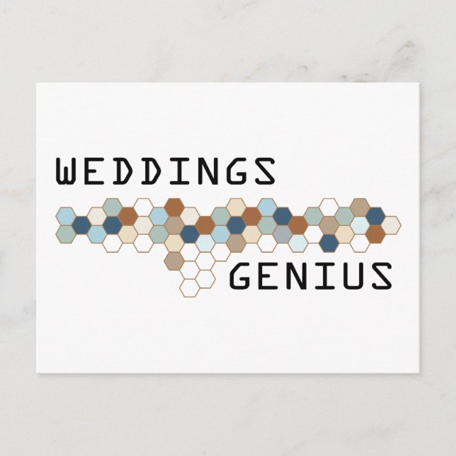 Hochzeiten Genius Postkarte (Vorderseite)