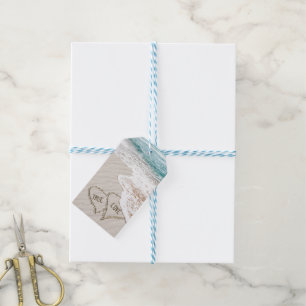 Hochzeiten Glückwunsch Beach Hearts Geschenkanhänger