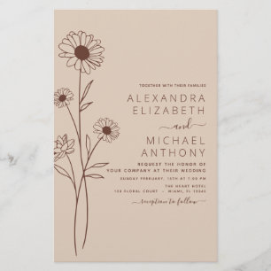 Hochzeiten Minimalistische botanische Blumenstrauß