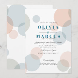 Hochzeiten moderne große kühne Confetti Dots Einladung