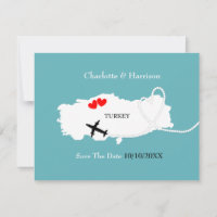 Hochzeiten Save the Date im Ausland