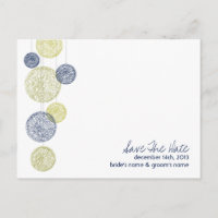 Hochzeiten von Navy & Yellow Twine Globes retten d