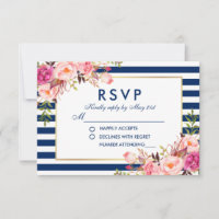 Hochzeitflorale Wasserfarbe Rosa Streifen UAWG
