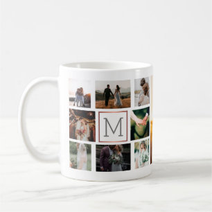 Hochzeitfokus-Monogramm Kaffeetasse
